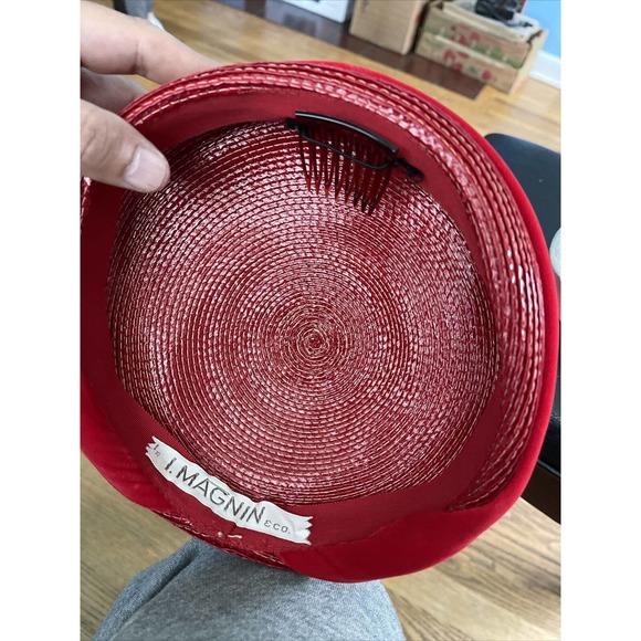 VINTAGE Red Magnin Hat - Picture 8 of 12